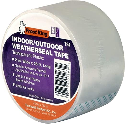 THERMWELL T96H Weatherseal Tape, 2"/100' (2" X 25 ft (4-Pack)) - size: 2" X 25 ft (4-PACK)