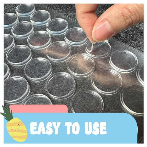 D-NYX Double Sided Tape Sticky Dot Removable Putty No Trace Clear Sticky Tack Waterproof Stickers for Festival Decoration Picture Hanging Museum Wax Gel, Earthquake Putty Hanging Strips Mounting Dots - style: 280 Sticky Dots