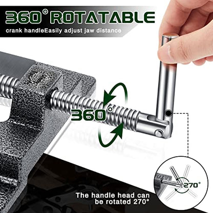 Tools Drill Press Vise Metal Press Vice Workbench Drill Vise Clamp with 2 Pieces Magnetic Pads Multi Grooved Pads Set for Daily Working Supply(3 Inch) - size: 3 Inch