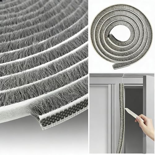 Door Gap Sliding Window High Viscosity Sealing Strip (0.4"x0.4"x32.8FT), Shock Absorbing Buffer Sound and Noise Reduction, Weatherproof Sealing Strip (Grey) - size: 0.4"x0.4"x32.8FT