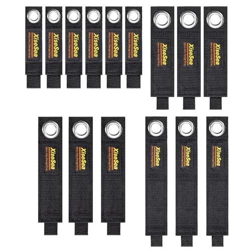 15-Pack Heavy Duty Storage Straps, Hook and Loop Cord Wrap Keeper for Cords, Hoses, Rope, RV, Boat, Garage Organization (B-15) - size: B-15pcs