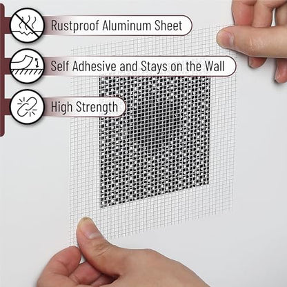 Bates- Drywall Repair Kit, 16 pcs, 8 Inch, Dry Wall Patch Kits, Wall Repair Patch Kit, Wall Patch Repair Kit, Drywall Hole Patch, Drywall Patch Kit, Wall Hole Repair Kit, Drywall Patch Hole - size: 16 pcs, 8"