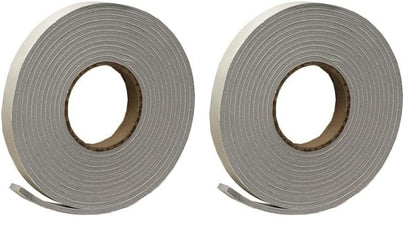 Frost King Vinyl Foam Tape - Closed Cell - Moderate Compression, 3/4" W, 3/16" Thick, 17' L, Grey (Pack of 2) - size: Pack of 2, style: 3/4"W,3/16"T,17'L,Grey