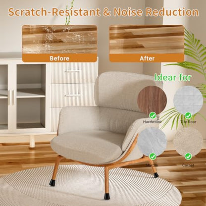 24 PCS Silicone Chair Leg Floor Protectors Extra Small(0.6"-0.8") Rubber Felt Furniture Pads Chair Legs Caps/Covers for Hardwood Floors, Tile from Scratches & Reduce Noise - Round, Black - size: Extra Small(0.6"-0.8")