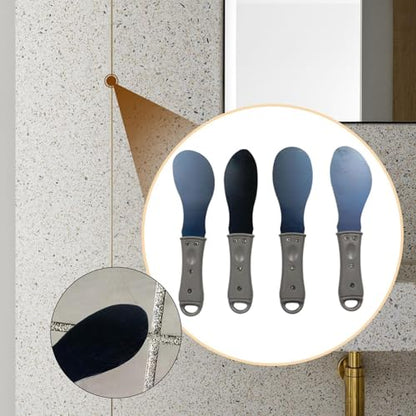 4 Pieces Metal Caulking Spreaders Smoothing Finisher Caulk Remover Caulk Finishing Tools for Baseboards Wall Joint Window
