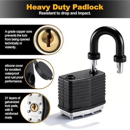 90 Degree Door Lock Latch, 4 Inch Stainless Steel Hasp Latch with Padlock Keys Screws, Heavy Duty Hasp Lock, Waterproof Pad Lock Latches for Mailbox Wooden Gate Shed Cabinet - style: 90 Degree