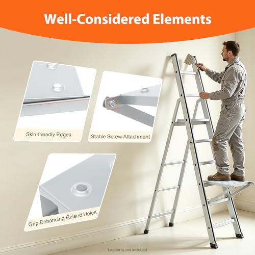 Ladder Platform, 330 LBS Heavy Duty Work Platform Anti-Slip Ladder Accessories for Stabilizer Ladder Work Stand Ladder Paint Tray Work Tray Attachment for Painters and Tools