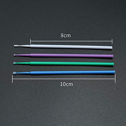 200 Pcs Automotive Touch Up Paint Brushes,Disposable Micro Paint Chip Repair Applicators for Automotive Paint Detailing, Stone Chips,Scratches(1.0, 1.3, 1.8, 2.5MM, Multi)