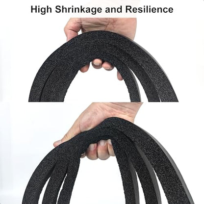 Weather Stripping Door Seal Strip, 1 in x 1 in, AC Insulation Tape, Strong Adhesive, High Reslilience, Weatherproof, Reduce Noise, Gap Filler, Foam Insulation Tape for Doors and Windows - color: Self-Adhesive