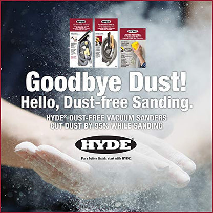 Hyde Tools 09165 Dust-Free Drywall Vacuum Hand Sander with 6-Foot Hose - size: 6'