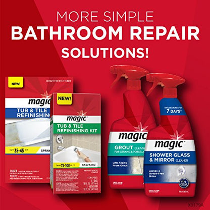 Magic Tub & Wall Peel and Caulk Strip - Create a Tight Seal Between The Bathtub and Wall to Keep Moisture Out - 1-5/8 Inch by 11 Feet - White (Pack of 6) - size: 1 Count (Pack of 6)