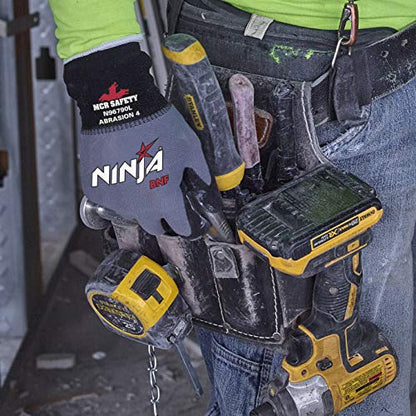 MCR Safety Ninja BNF N96790XXXL Work Glove, 15 Gauge Nylon/Spandex Shell, Breathable Nitrile Foam (BNF) with NFT Coated Palm & Fingertips, Excellent Wet or Dry Grip, 3X-Large - size: 3X-Large