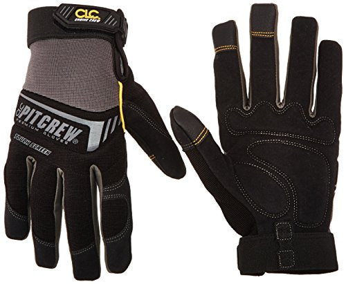 Custom Leathercraft205B Engine Crew Mechanic's Glove, Black, Large - size: Large