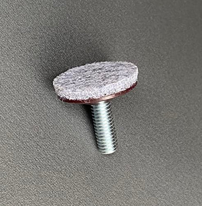 3/8"-16 Threaded Bolt, Furniture Levelers with Removable nut-Pack of 4 | 1.5" Grey Felt Pad Furniture Feet,Heavy Duty Adjusting Foot Adjustable Furniture Legs,Table Levelers,Thread Pitch:16.