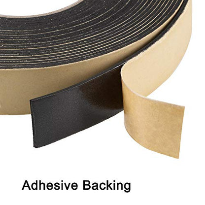 uxcell Sealing Foam Tape 30mm Wide 2mm Thick 10m/32.8ft Long, EVA Self Adhesive Weather Strip for Window Door Insulation - size: 30mmx2mmx10m