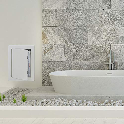 Suteck Plumbing Access Panel for Drywall Ceiling 6 x 9 Inch Reinforced Plastic Wall Access Doors Removable Hinged Panel - size: 6X9 Inch