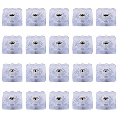 20pcs Square Furniture Pads,ULIFESTAR Furniture Feet Glides Sliders Carpet Saver Hardwood Floor Protectors Surface Protection for Chair Table Sofa Couch Leg Caps Non Slip Furniture Grippers (Blue) - color: Light Blue