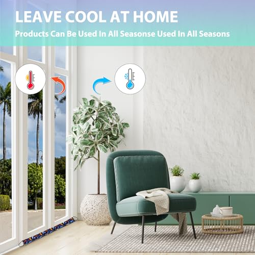 Weighted Door Draft Stopper, 2 Pack 36 Inch Under Door Blocker, Bottom of Door Window Air Noise Light Gap Filler, Saving Energy Cartoon Print Canvas Cotton 2.5Lb - size: 36 inch