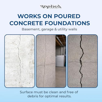 20' Fast Set Foundation Crack Repair Injection Kit, Hydra Stop 300 Expanding Polyurethane Foam Concrete Crack Filler, Basement Wall Leak Sealant, Waterproof Repair System for Wet Basement Solutions