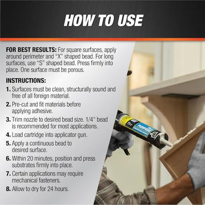 DynaGrip 7079827501 DAP Construction Adhesive 10.3 oz Purpose, White - size: 10.3 oz