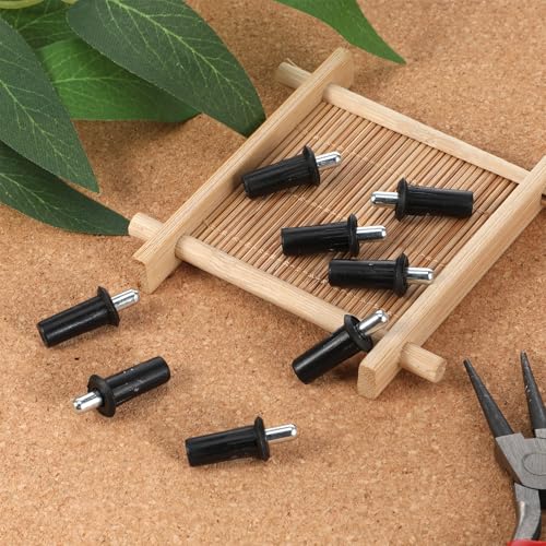 8 Pieces Spring Door Pin Cabinet Door Repair Pins Damper Replacement Repair Pins Plastic Shutter Loaded Furniture Fittings Connector Spring Parts