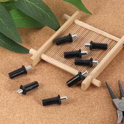 8 Pieces Spring Door Pin Cabinet Door Repair Pins Damper Replacement Repair Pins Plastic Shutter Loaded Furniture Fittings Connector Spring Parts
