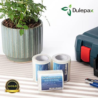 Dulepax-Tent Repair Tape,Awning Repair Tape,Boat Covers Repair,RV Covers Repair Kit,Tarp Repair,Canvas Pctch Kit,Sail Tape Etc...1 Roll of 30FT x 2.9" - size: 30 ft x 2.9"