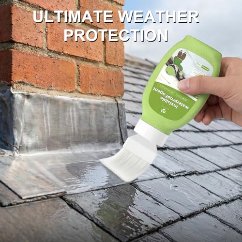 Waterproof Sealant, 12.3 oz Invisible Waterproof Agent for Roof, Walls, Terrace, Driveway, Clear Indoor/Outdoor Protective Sealant