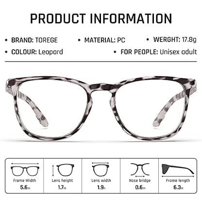 TOREGE Safety Glasses, Safety Goggles Protective Eyewear With Anti-Fog And Anti-Blue Light Lenses For Nurse Women (Leopard & Yellow) - color: Leopard & Yellow