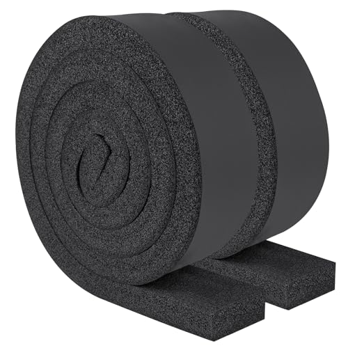 Yotache Window Air Conditioner Foam Insulation Strip 2 Pcs 2"x1", Non-Adhesive Air Conditioning Weather Strip, Total 13 Feet Long - size: 2"x1"x13FT