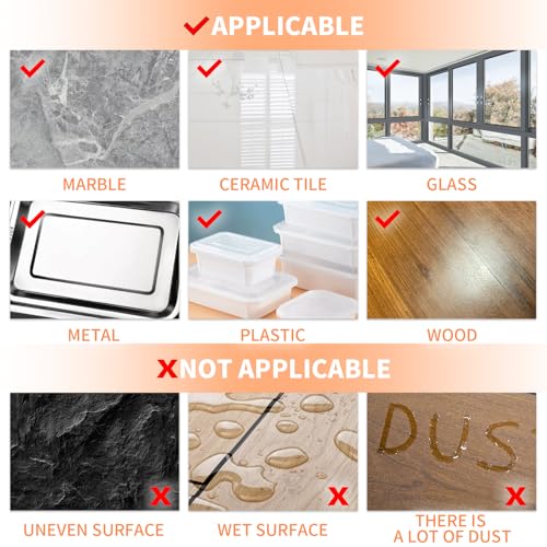 Double Sided Tape Heavy Duty, 9.85FT Nano Tape Extra Large Clear Mounting Tape, Removable Traceless Two Sided Adhesive Tape, Strong Grip Picture Hanging Strips Adhesive Poster Carpet Tape - size: 9.85ft