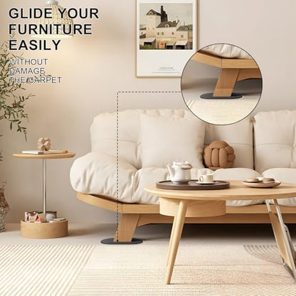 8PCS Furniture Sliders, 9-1/2" X 5-3/4" Large Furniture Movers Sliders, Reusable Sliders for Furniture on Carpet for Heavy Furniture, Furniture Moving Made Simple! - size: 9-1/2" X 5-3/4" (Beige)