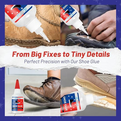 Adhesive Guru Professional Shoe Glue (4x0.7 oz), Shoe Sole Repair, Ultimate Shoe Repair Glue, Suitable for Sports Shoes, Sneakers, Boots, Sandals etc. Compatible with CA Accelerator - 4 Pack - size: 4 Pack, style: Shoe Glue