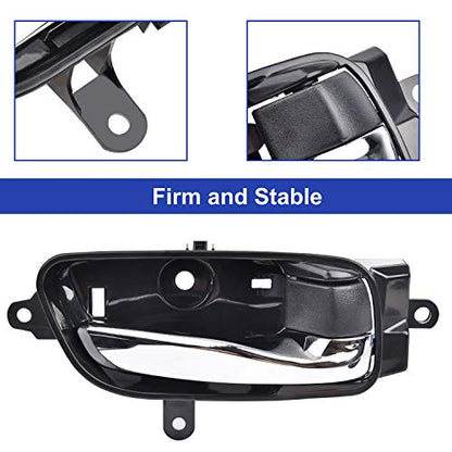 Door Handle Passenger Side Inside Interior with Repair Kit for 2013-17 Nissan Altima Pathfinder Door Handle 2015-17 Nissan Titan 2016-17 Titan XD Door Handle 2015-17 Nissan Murano Door Handle - size: Passenger Side