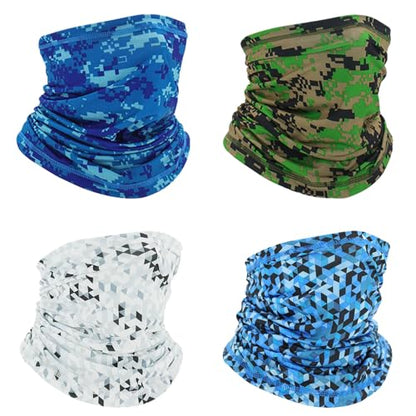 Ezovino Neck Gaiter Face Mask,Sun Cooling Scarf,Balaclava Bandana Cover for Men Women - color: Multicoloured 08