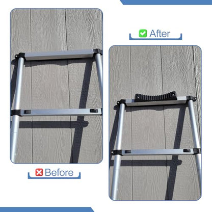 Anti-Slip Ladder Stabilizer, Rubber Steep Ladder Accessory Ladder Stabilizer Rubber Fall Prevention, Scratch Protection, Extension Ladder Attachment Against Wall, Telegraph Pole