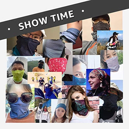 Neck Gaiter Face Mask Headband Bandanas Reusable Cover Fishing Motorcycle Men Women Outdoor Scarf - style: 9pcs Standard Pack a