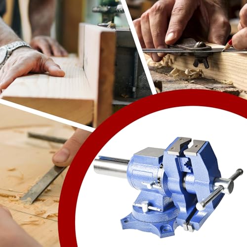 findmall Multipurpose Vise Bench Vise Heavy Duty Multi-Jaw Vise 360-Degree Rotation Clamp on Vise with Swivel Base and Head for Clamping Fixing Equipment Home or Industrial Use (6 inch) - size: 6 inch