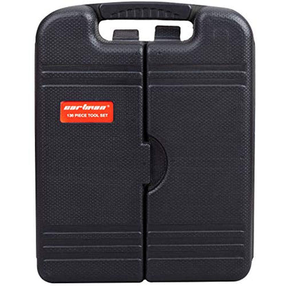 CARTMAN 136-Piece Tool Set General Household Hand Tool Kit with Plastic Toolbox Storage Case - style: 136 PC