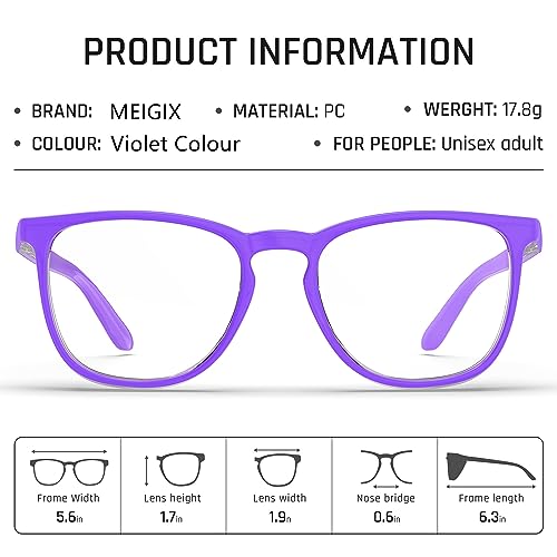 Stylish Safety Glasses, Clear Anti-Fog Anti-Scratch Protective Glasses For Men And Women - color: Violet Colour+lemon Yellow（2 Pack）