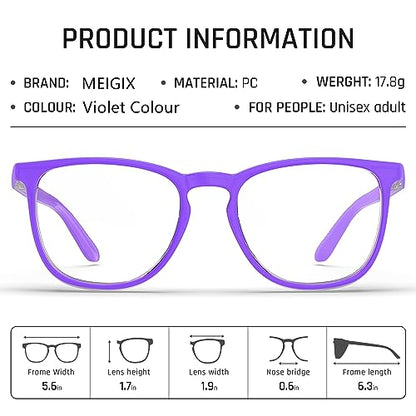 Stylish Safety Glasses, Clear Anti-Fog Anti-Scratch Protective Glasses For Men And Women - color: Violet Colour+lemon Yellow（2 Pack）