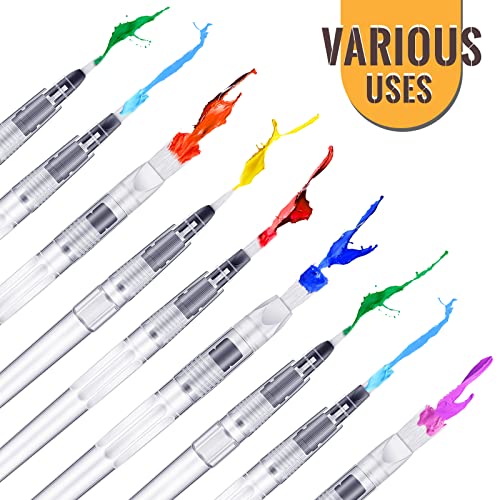 26 Pcs Touch up Paint Pen Refillable Wall Repair Kit Fillable Brush Pens for Interior Touch Ups to Drywall, Cabinets Store Furniture House, Wall Paint with Scraper and Sponge