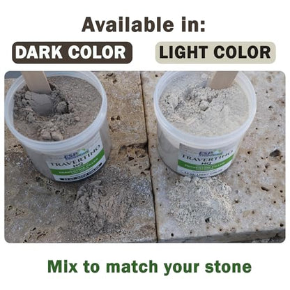 Travertino HQ Kit – Fill & Repair Travertine Holes, Cracks, and Voids with Customizable Color Matching