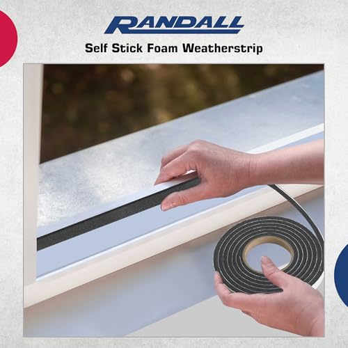 Grey Polyurethane Foam Tape Weatherstrip (1/4" Thick x 3/8" Wide x 17' L) - size: 1/4" Thick x 3/8" Wide x 17' L