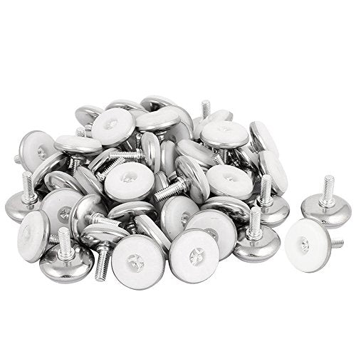 30Pcs Adjustable Furniture Leg Base Leveller Table Leveling Feet Pads, M6 x 15mmThreaded Rod