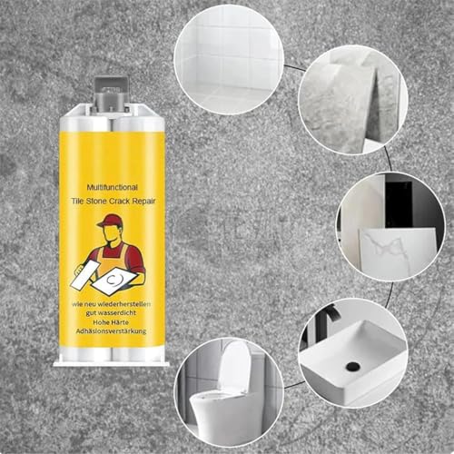 Multifunctional Tile Stone Crack Repair Kit, Porcelain Tile Repair Kit, Tile Granite and Marble Repair Kit, Tile and Ceramic Glaze Repair Paste (1Set)