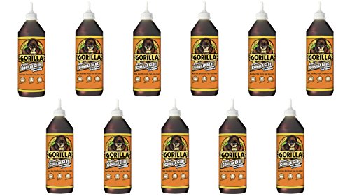 Gorilla Original Waterproof Polyurethane Glue, 36 ounce Bottle, Brown, (Pack of 11) - color: Brown, size: 36 ounce
