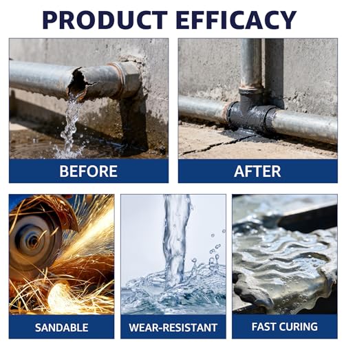 Strong Foundry Glue for Metal Repair,High Temperature Resistant Casting Repair Adhesive,Metal Repair Glue,Liquid Welding Filler for Metal Defects and Repairs 2PCS