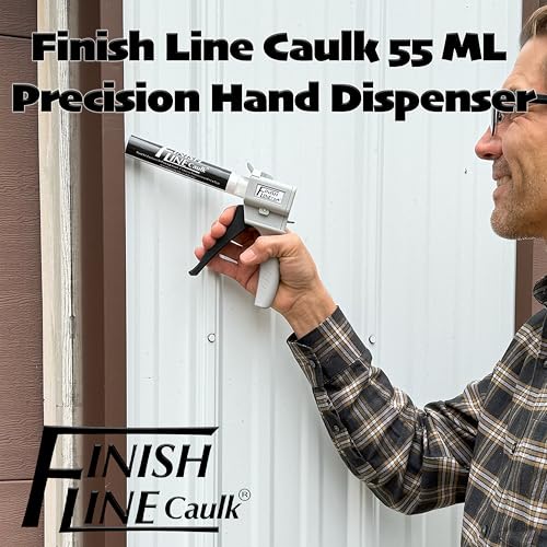 Precision 55 ML Dripless Syringe-Style Caulk and Sealant Applicator – Empty Syringe Barrels, Fine Tip Nozzles, Caps & Easy-Fill System – Ideal for Caulking, Adhesives, and Sealants