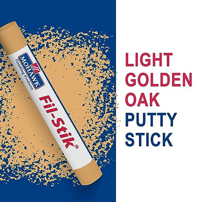Mohawk Fil-Stik Wax Putty Stick for Wood Repair, Light Golden Oak M230-0415, 1 Count - color: Light Golden Oak
